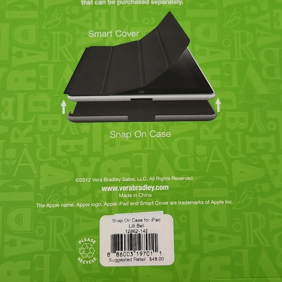 VERA Bradley Snap on floral Ipad case - Picture 5 of 5